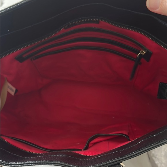 Dooney & Bourke Black Leather Tote Bag - Picture 3 of 14